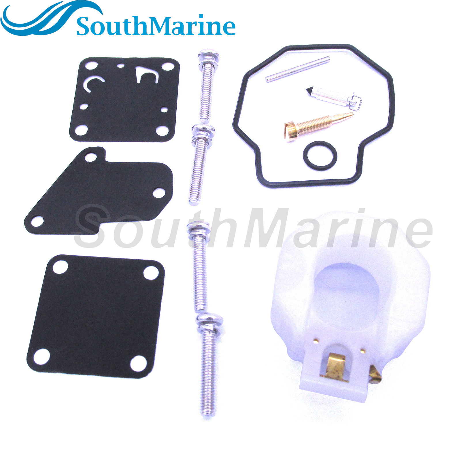 Boat Motor 6E3-W0093-00 Outboard Carburetor Repair Kit for Yamaha 4HP 5HP 4M 5M 5C Outboard Engine