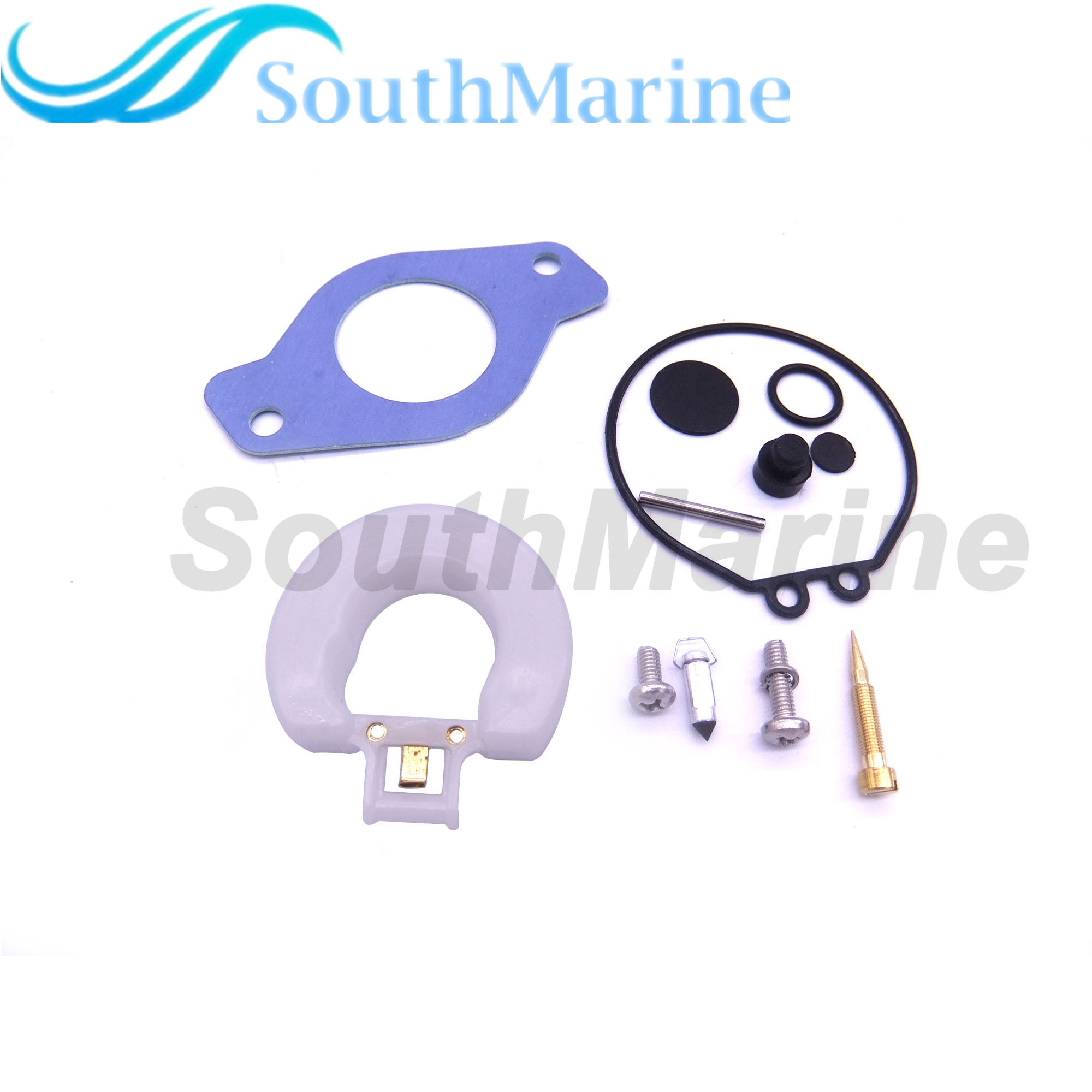 Boat Motor 6H3-W0093-00 6H3-W0093-01 6H3-W0093-02 Carburetor Repair Kit for Yamaha Outboard Engine 70HP, fits Sierra 18-7766