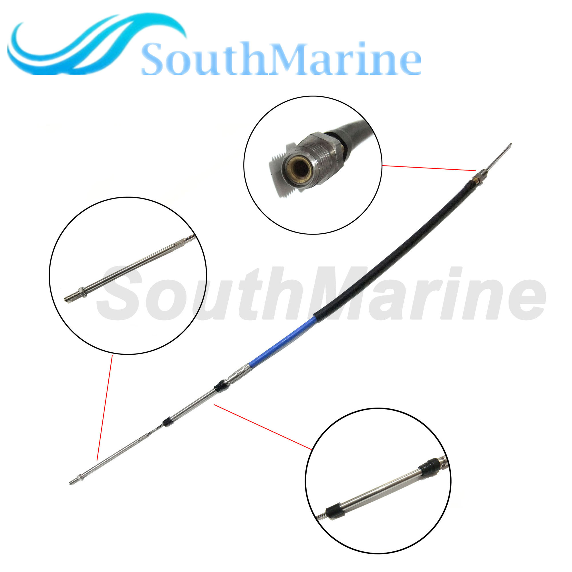 Boat Motor 692-26301-01 692-26301-02 692-26301-03 Throttle Cable Assy for Yamaha Outboard Engine 2-Stroke 48HP-90HP E48 E60 E75 P60 50T 50E