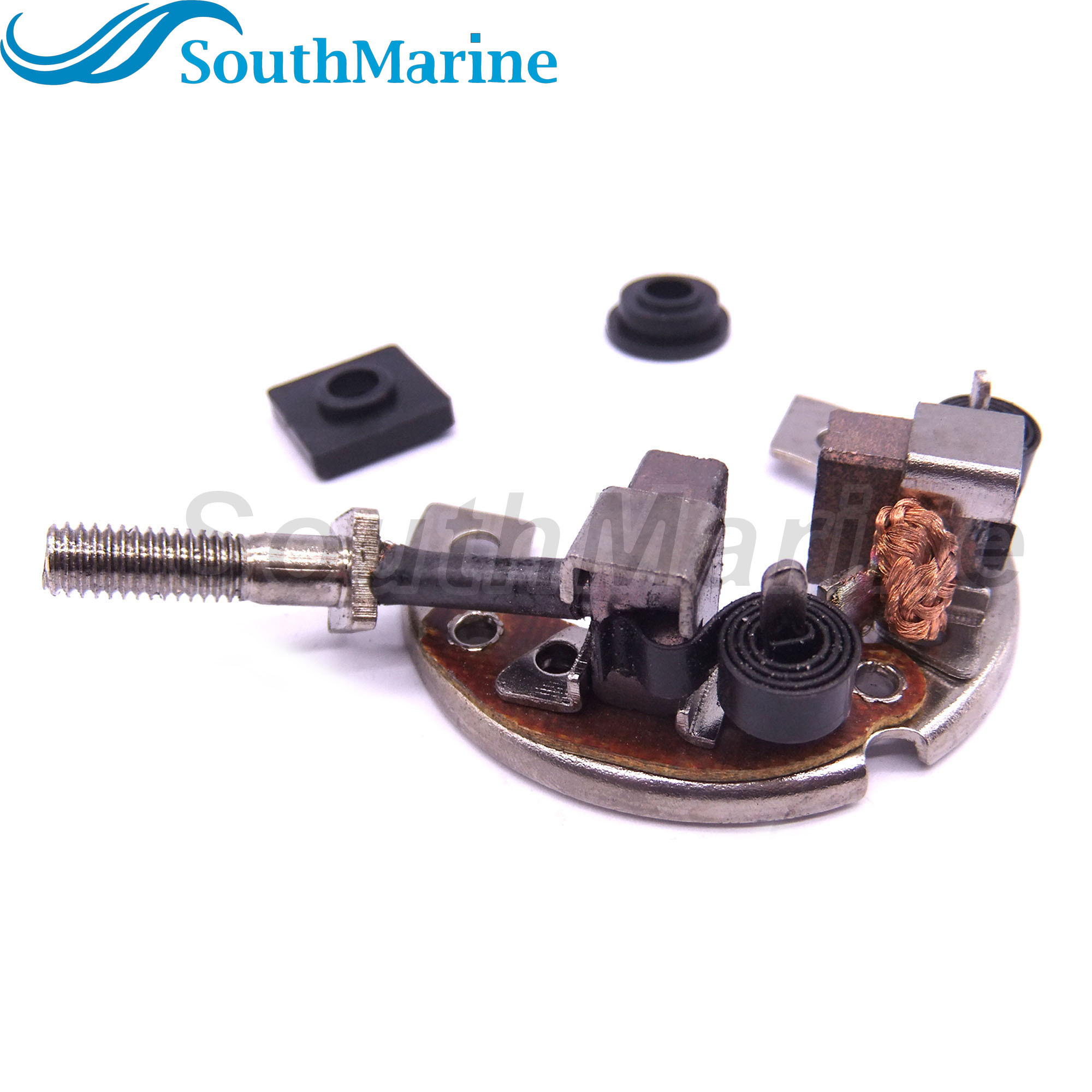 Boat Motor 689-81840-11 Brush Holder for Yamaha Outboard Engine Starter Motor 6HP 8HP 9.9HP 25HP 30HP 40HP 50HP 60HP 70HP, for Sierra Marine 18-56002