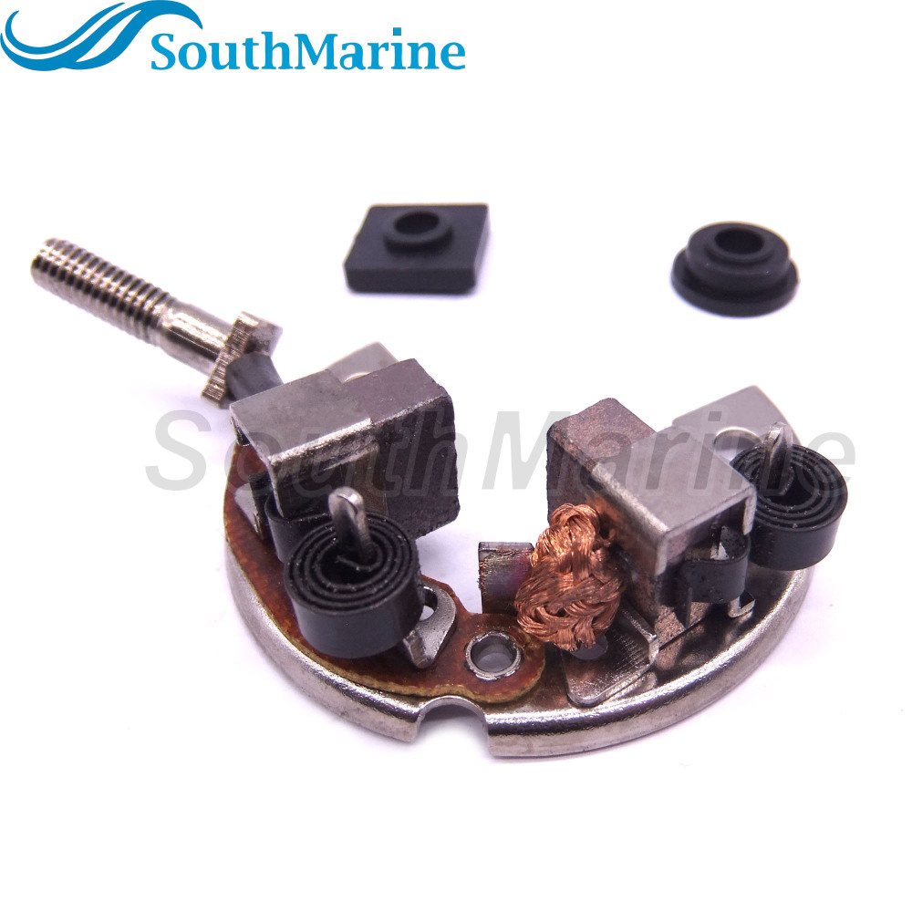 Boat Motor 689-81840-11 Brush Holder for Yamaha Outboard Engine Starter Motor 6HP 8HP 9.9HP 25HP 30HP 40HP 50HP 60HP 70HP, for Sierra Marine 18-56002