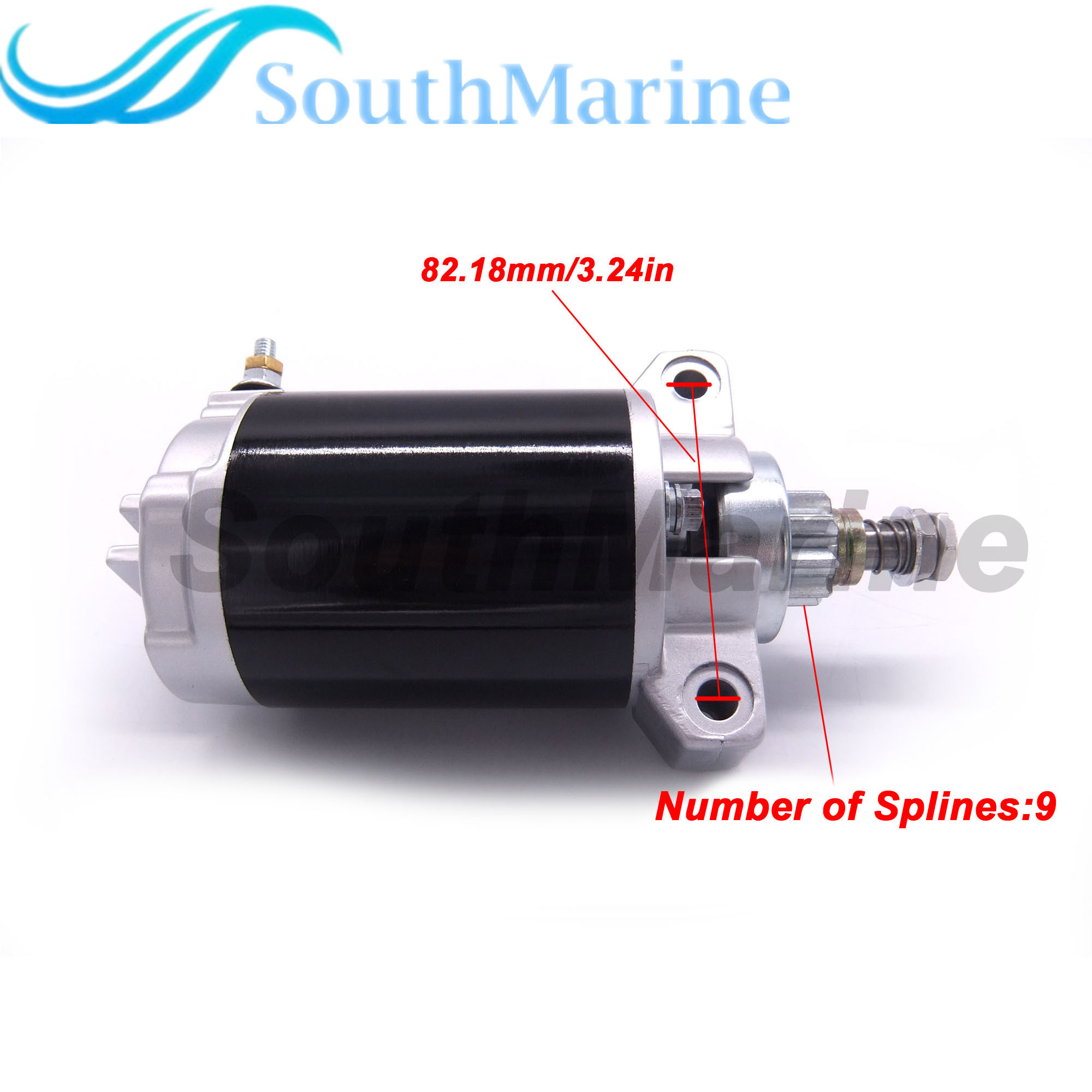 Boat Motor 66M-81800-00 66M-81800-01 66M-81800-02 Starter Motor for Yamaha 9.9HP 15HP 4-Stroke Outboard Engine, Sierra 18-6943