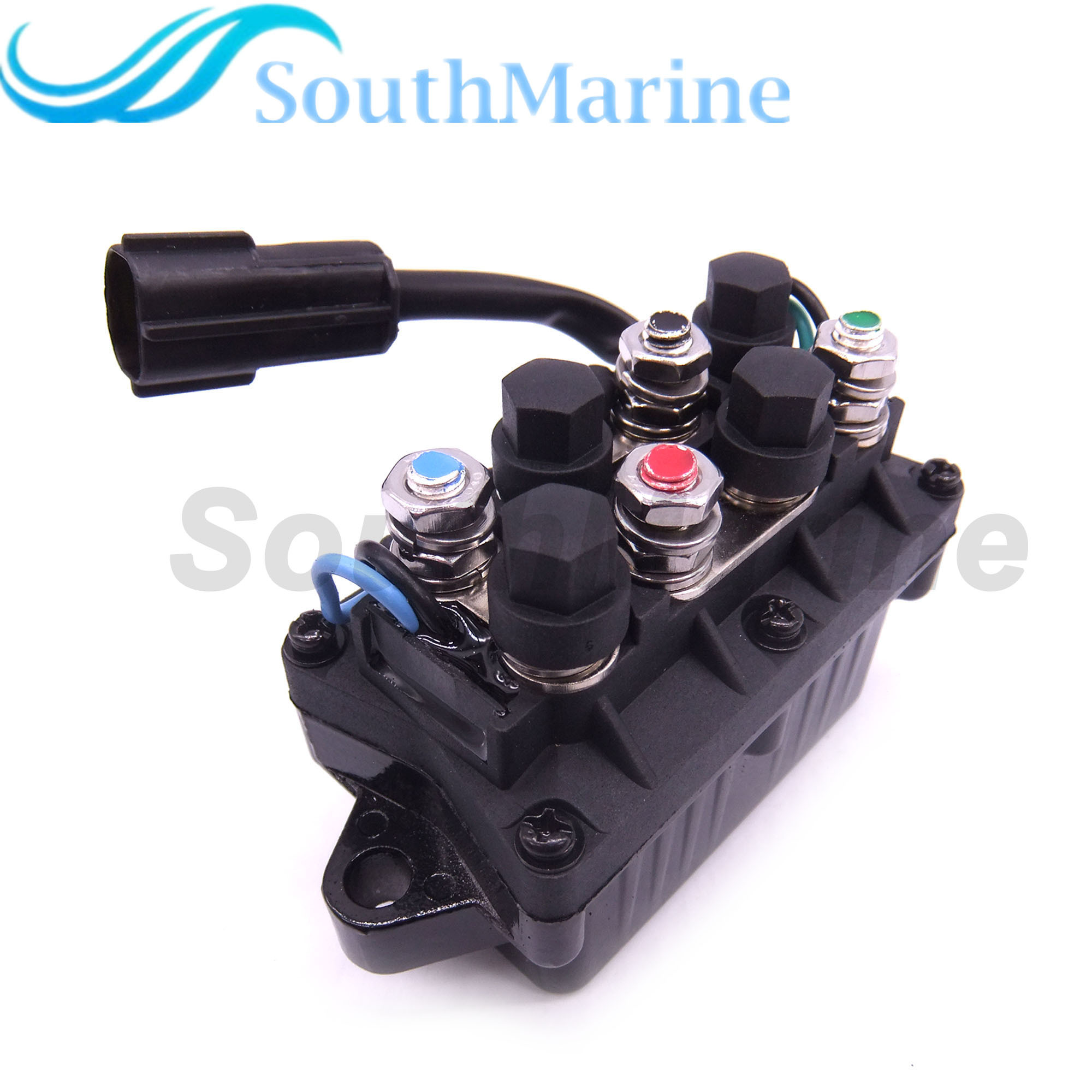 Boat Motor 60V-81950-00 Relay Assy for Yamaha Outboard Engine 200HP 225HP 250HP 300HP,Silver Contacts