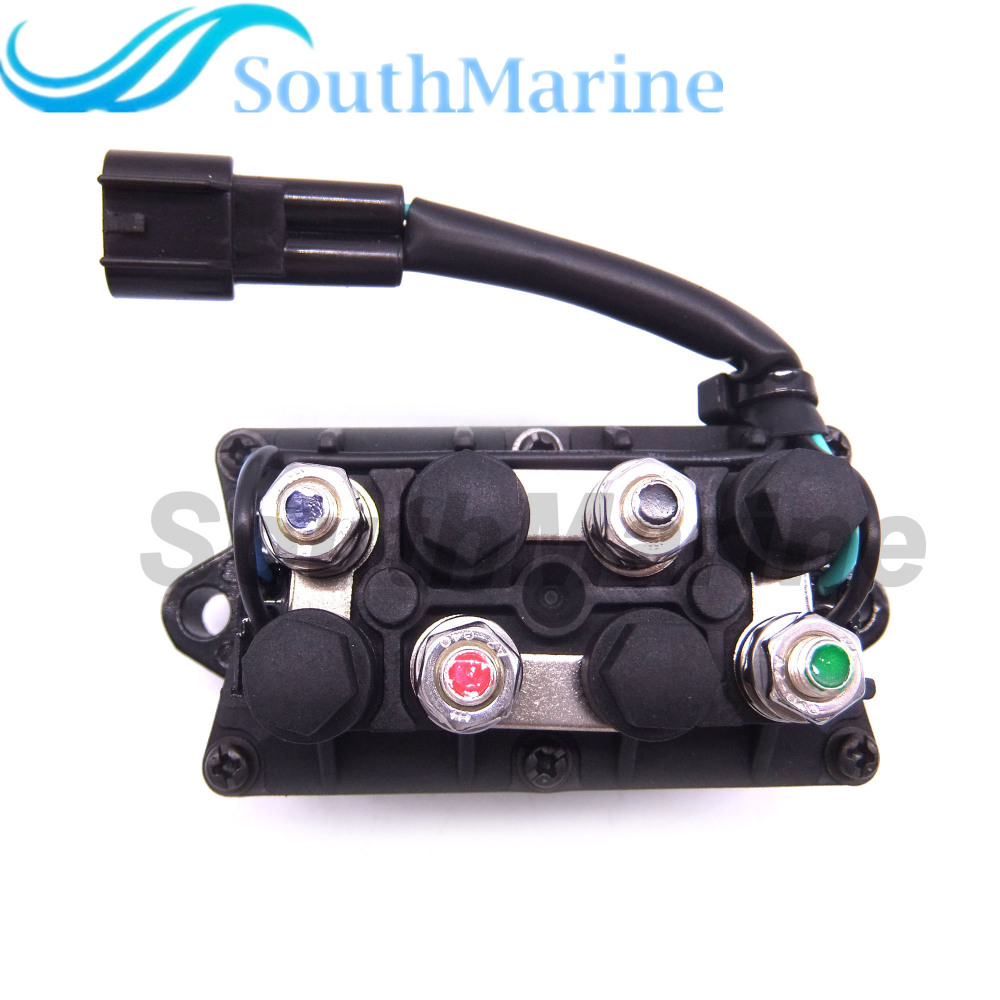 Boat Motor Relay Assy 61A-81950-00-00 for Yamaha 25hp - 250hp ET PPT Outboard Motors, 3 Pins, Silver Contacts