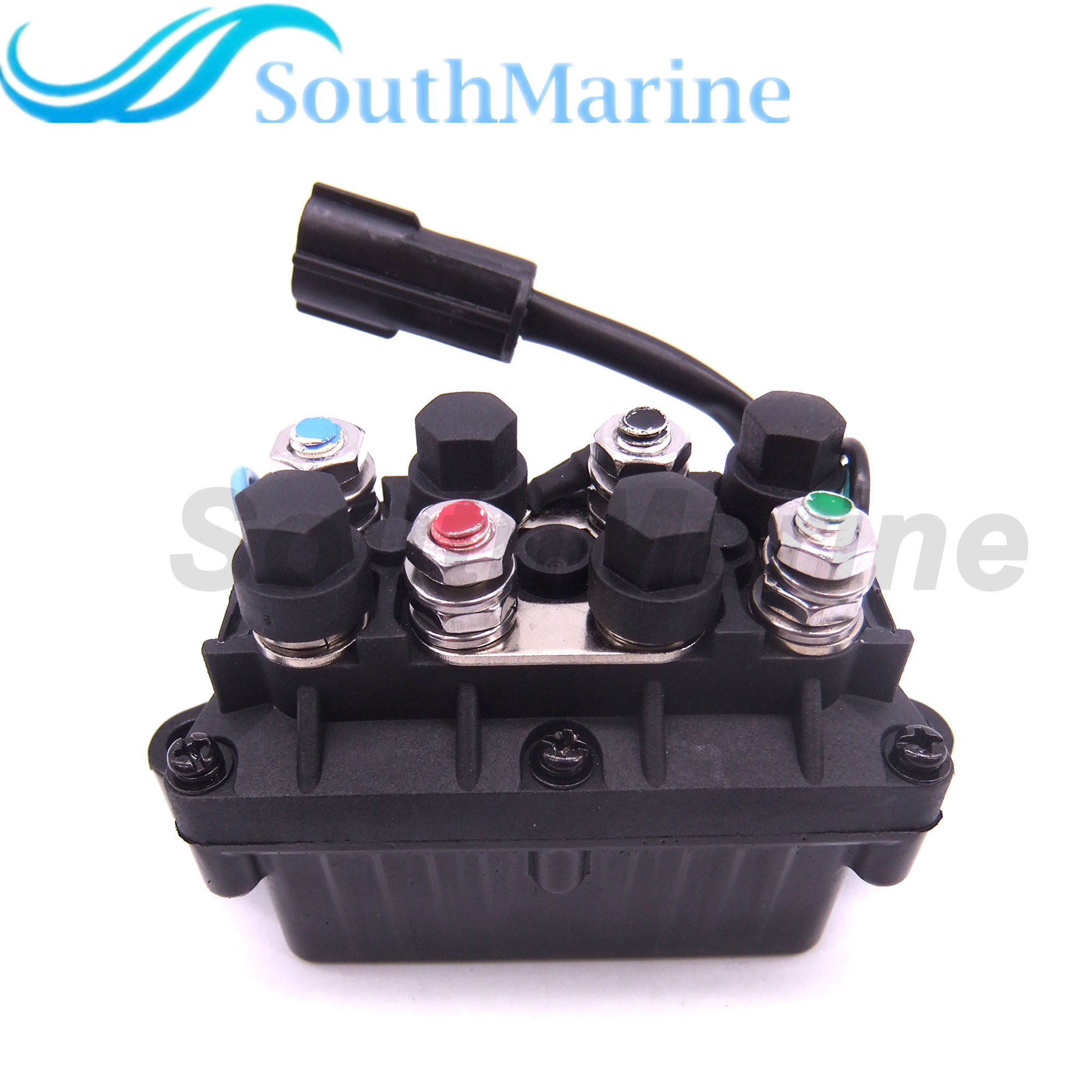 Boat Motor 60V-81950-00 Relay Assy for Yamaha Outboard Engine 200HP 225HP 250HP 300HP,Silver Contacts