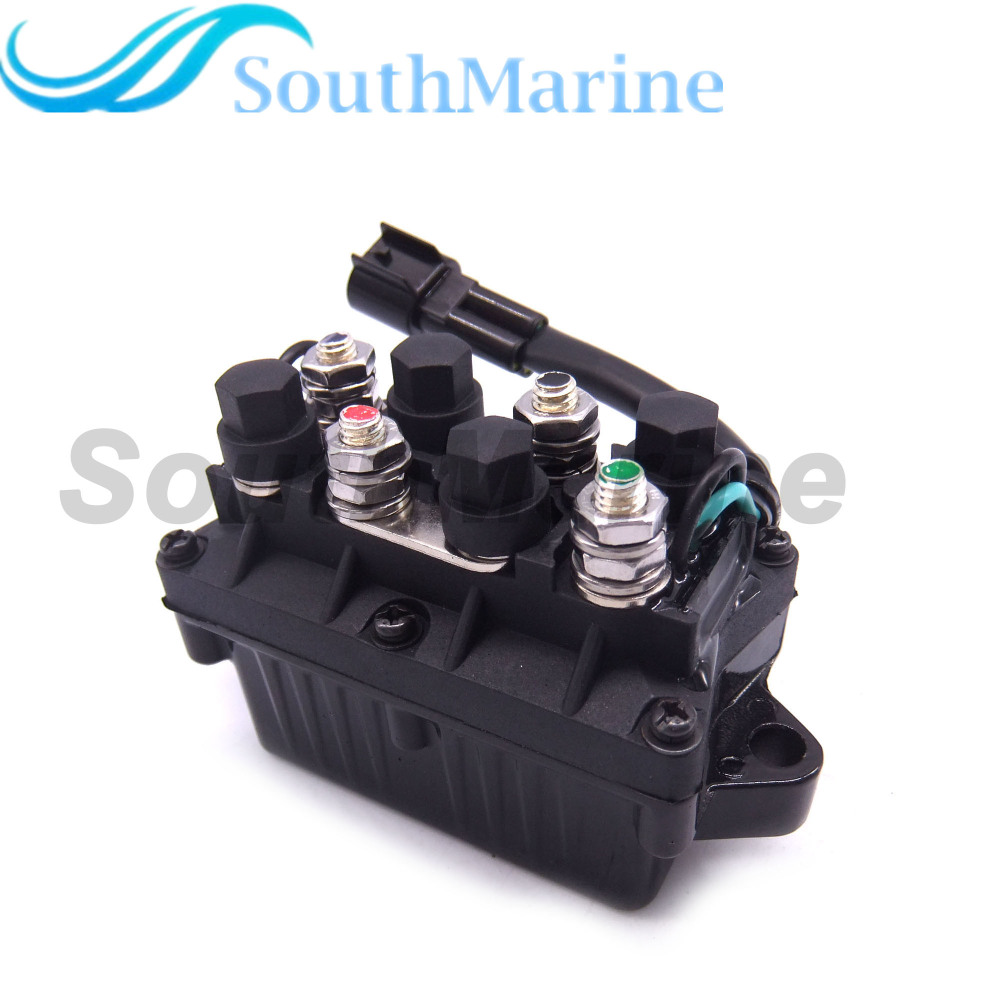 Boat Motor Relay Assy 61A-81950-00-00 for Yamaha 25hp - 250hp ET PPT Outboard Motors, 3 Pins, Silver Contacts