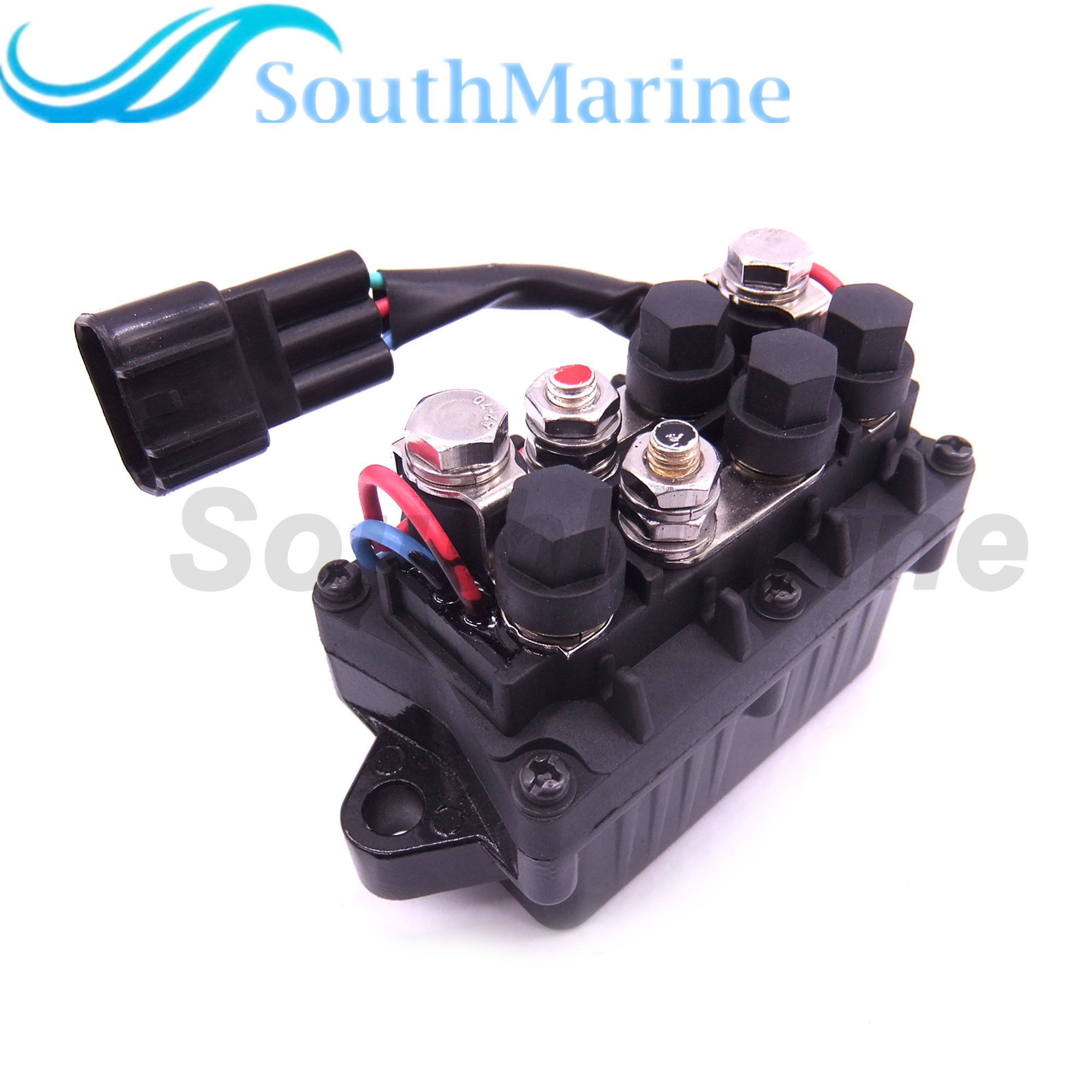 Boat Motor 6AW-81950-00 Relay Assy for Yamaha Outboard Engine 200HP 225HP 250HP 300HP 350HP, Silver Contacts