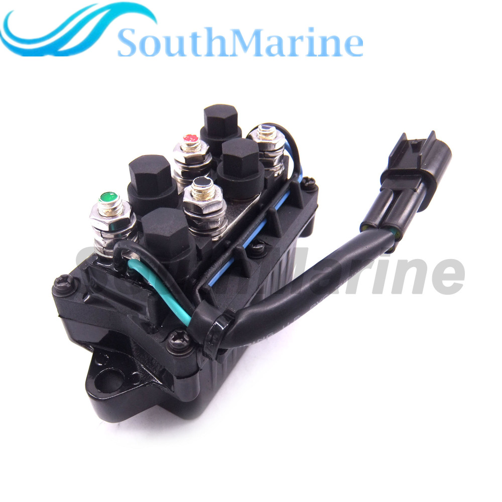Boat Motor Relay Assy 61A-81950-00-00 for Yamaha 25hp - 250hp ET PPT Outboard Motors, 3 Pins, Silver Contacts
