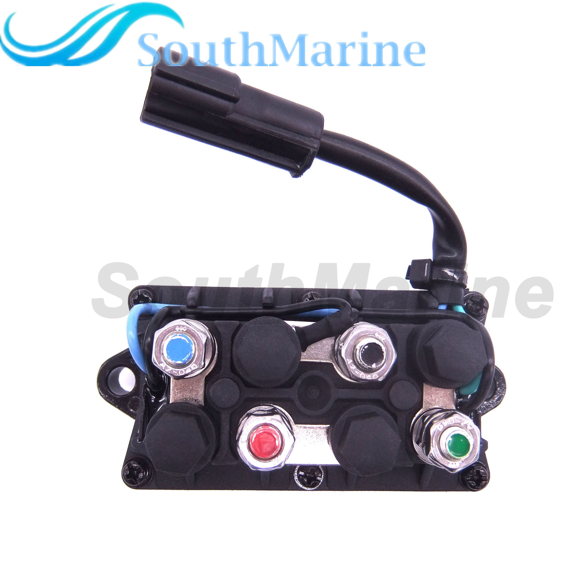 Boat Motor 60V-81950-00 Relay Assy for Yamaha Outboard Engine 200HP 225HP 250HP 300HP,Silver Contacts