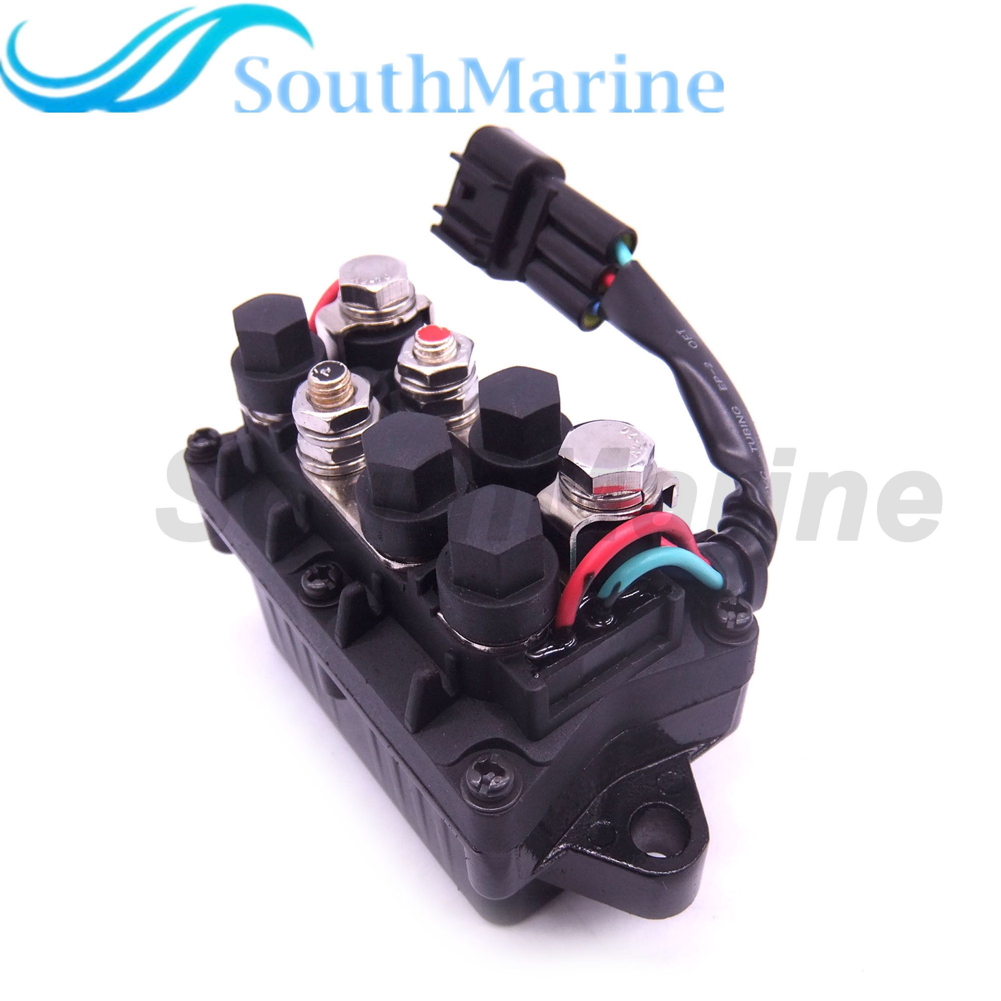 Boat Motor 6AW-81950-00 Relay Assy for Yamaha Outboard Engine 200HP 225HP 250HP 300HP 350HP, Silver Contacts