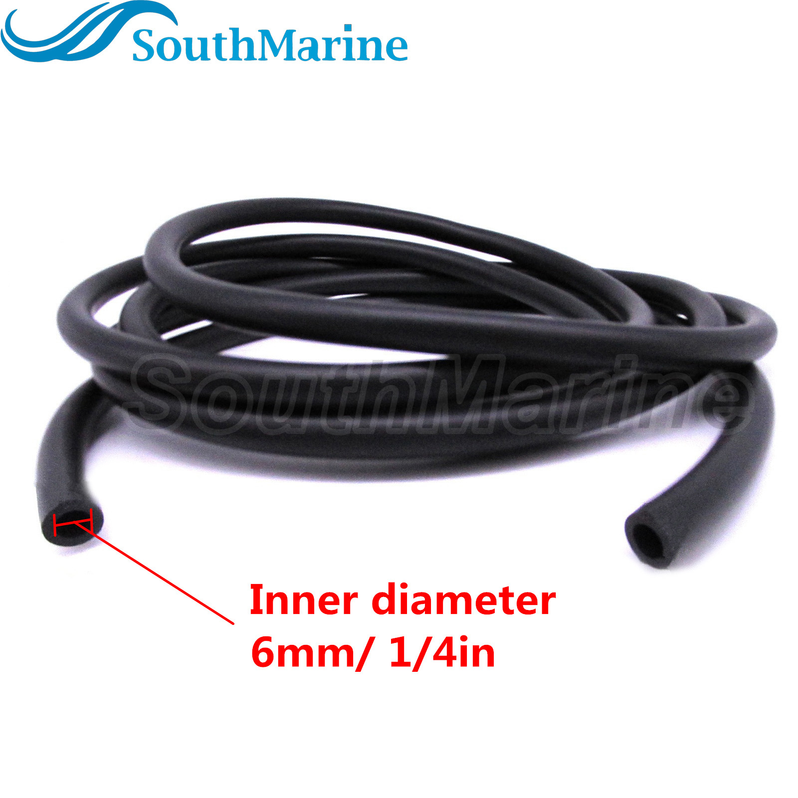 Boat Motor Fuel Line Replacement for Yamaha for Honda for Kawasaki Outboard Engine 6ft / 1.8m, (ID 6mm/1/4in)