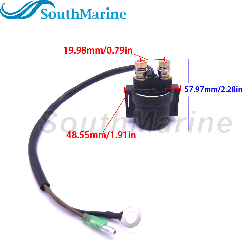 Outboard Engine 89-825096T 825096T01 Starter Solenoid/Relay Assy for Mercury Mariner Boat Motor 8HP-75HP,for Sierra Marine 18-5821