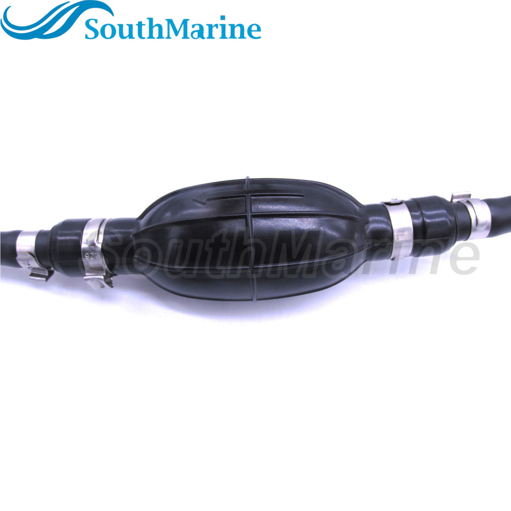 Boat Engine 0766489 5008609 Fuel Line Assembly with Hose & Bulb for Johnson Evinrude OMC Outboard, Length 8ft/2.44m, Inner diameter 5/16in/8mm