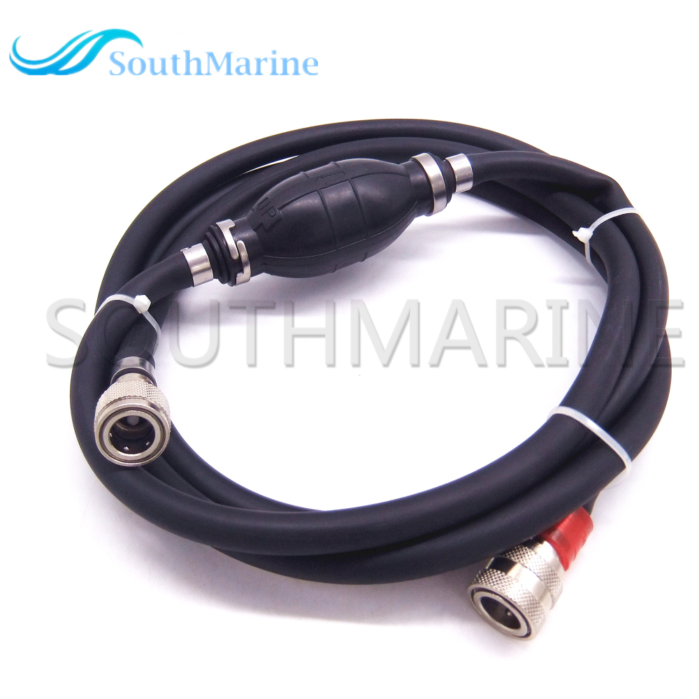 SouthMarine 3B7-70200-3 3B7-70200-4 3B7702003 Fuel Hose Assy with Primer Bulb for Tohatsu & for Nissan Outboard M NS MD 5-90HP 7.93FT