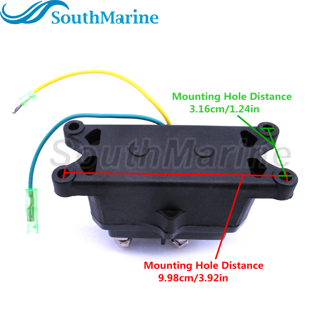 Universal Winch Solenoid Relay Contactor Switch Thumb for UTV ATV 4x4 Vehicles 63070 62135 74900 2875714 70715, 4-Terminals 12V 250A
