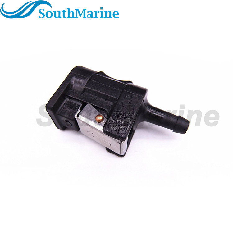 Boat Engine 6G1-24305-00 01 02 03 04 05 06 Fuel Connector Pipe Joint for Yamaha Parsun HDX 9.9HP-60HP, Engine Side, 1/4" 6mm