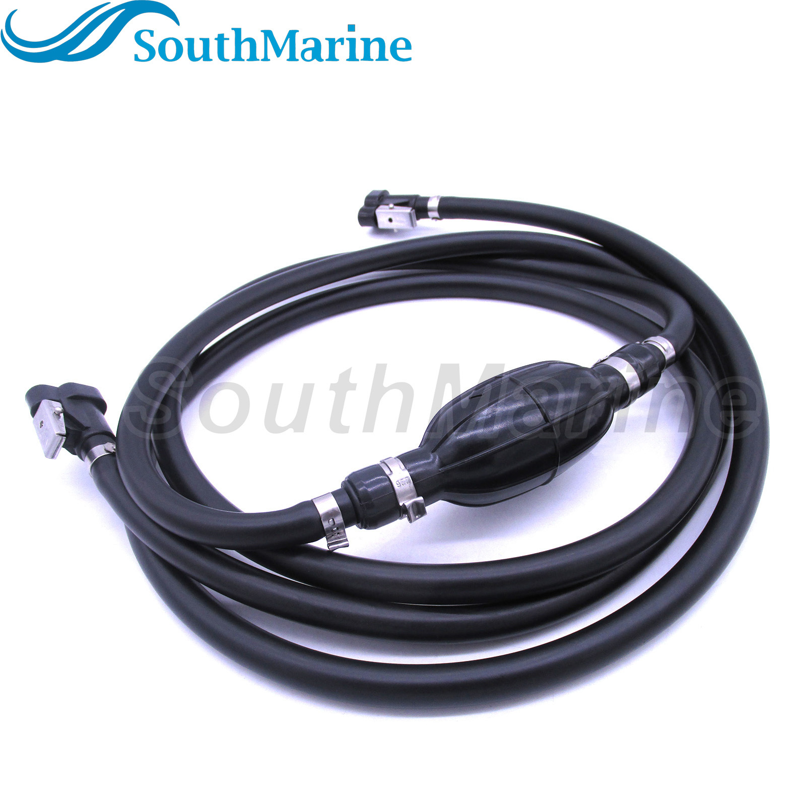 Boat Engine 0766489 5008609 Fuel Line Assembly with Hose & Bulb for Johnson Evinrude OMC Outboard, Length 8ft/2.44m, Inner diameter 5/16in/8mm