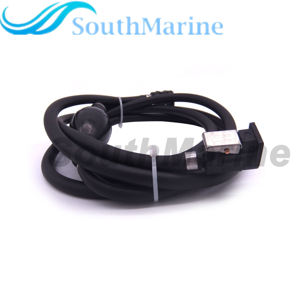 Boat Engine 6Y2-24306-55 56 6YK-24306-60 61 62 63 64 Fuel Line Hose with Connector and Primer Pump Assy for Yamaha, 5/16''/8mm Pipe, Length 9.8ft