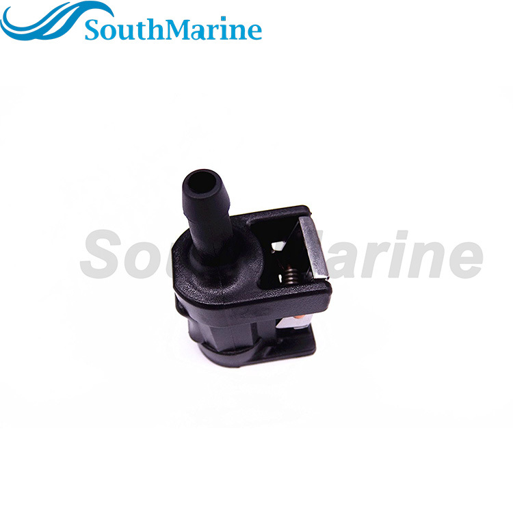Boat Engine 6G1-24305-00 01 02 03 04 05 06 Fuel Connector Pipe Joint for Yamaha Parsun HDX 9.9HP-60HP, Engine Side, 1/4" 6mm