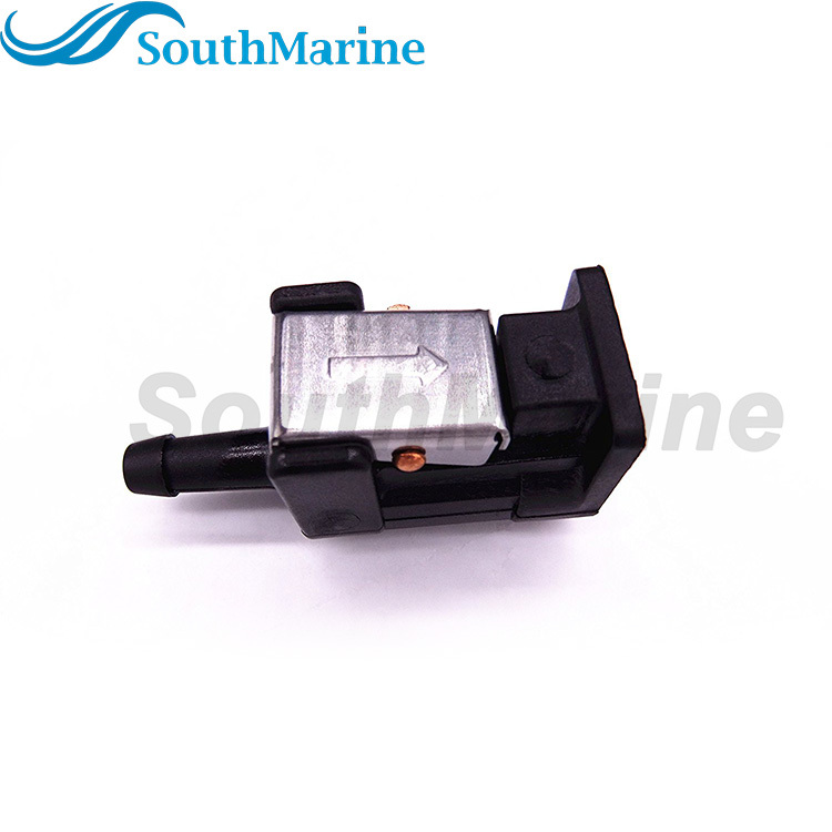 Boat Engine 6G1-24305-00 01 02 03 04 05 06 Fuel Connector Pipe Joint for Yamaha Parsun HDX 9.9HP-60HP, Engine Side, 1/4" 6mm