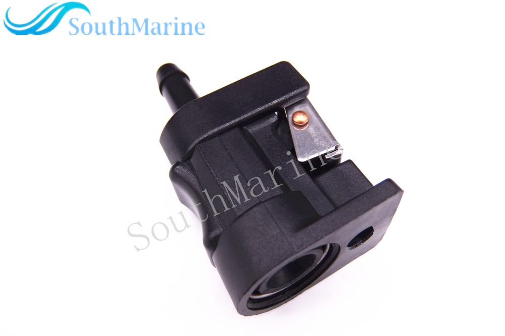 Boat Engine 6Y1-24305-00 01 02 03 04 05 06 Fuel Connector Pipe Joint for Yamaha Parsun HDX 9.9HP-60HP, Tank Side, 1/4" 6mm