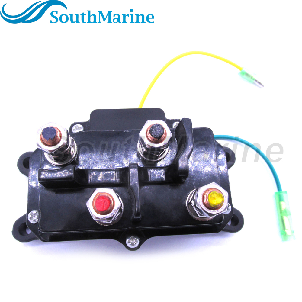 Universal Winch Solenoid Relay Contactor Switch Thumb for UTV ATV 4x4 Vehicles 63070 62135 74900 2875714 70715, 4-Terminals 12V 250A