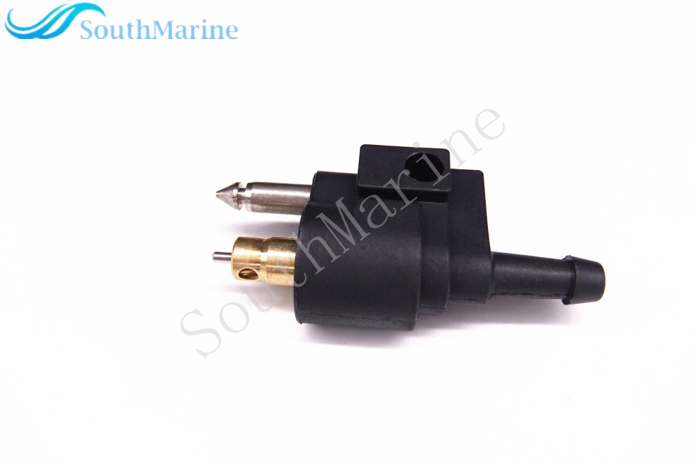6G1-24304-01/02/10 Fuel Line Connector Pipe Joint Male Fittings for Yamaha Outboard Motor Fuel Tank Hose Pipe 6HP-40HP, 6mm/1/4'' Male,Mount on Engine