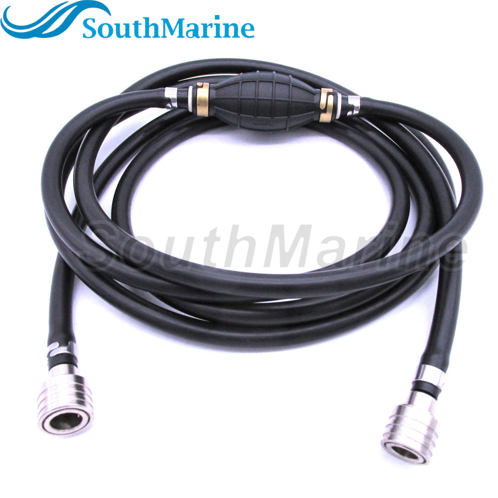 Boat Engine Fuel Hose Assy Connector Pump for Suzuki Marine 65700-95204/5 DT DF 8HP-65HP 2/4-stroke Outboard,Length 10ft/3m,Inner Diameter 1/4in/6mm