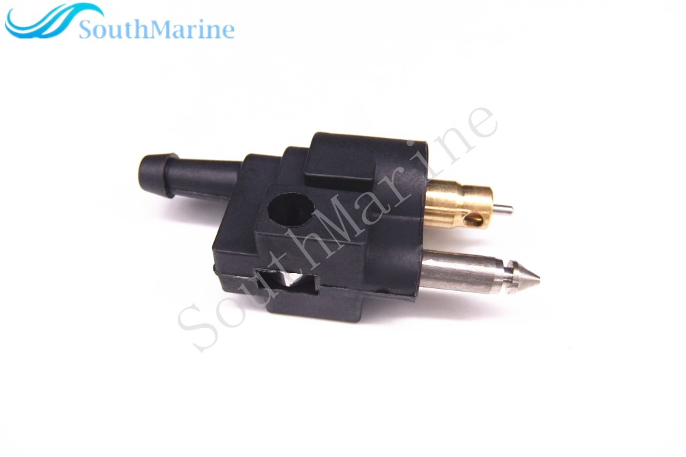 6G1-24304-01/02/10 Fuel Line Connector Pipe Joint Male Fittings for Yamaha Outboard Motor Fuel Tank Hose Pipe 6HP-40HP, 6mm/1/4'' Male,Mount on Engine