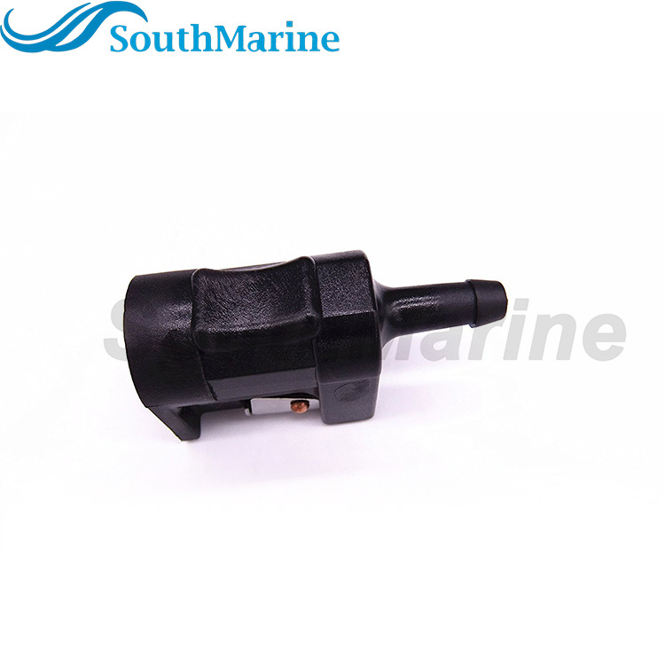 Boat Engine 6G1-24305-00 01 02 03 04 05 06 Fuel Connector Pipe Joint for Yamaha Parsun HDX 9.9HP-60HP, Engine Side, 1/4" 6mm