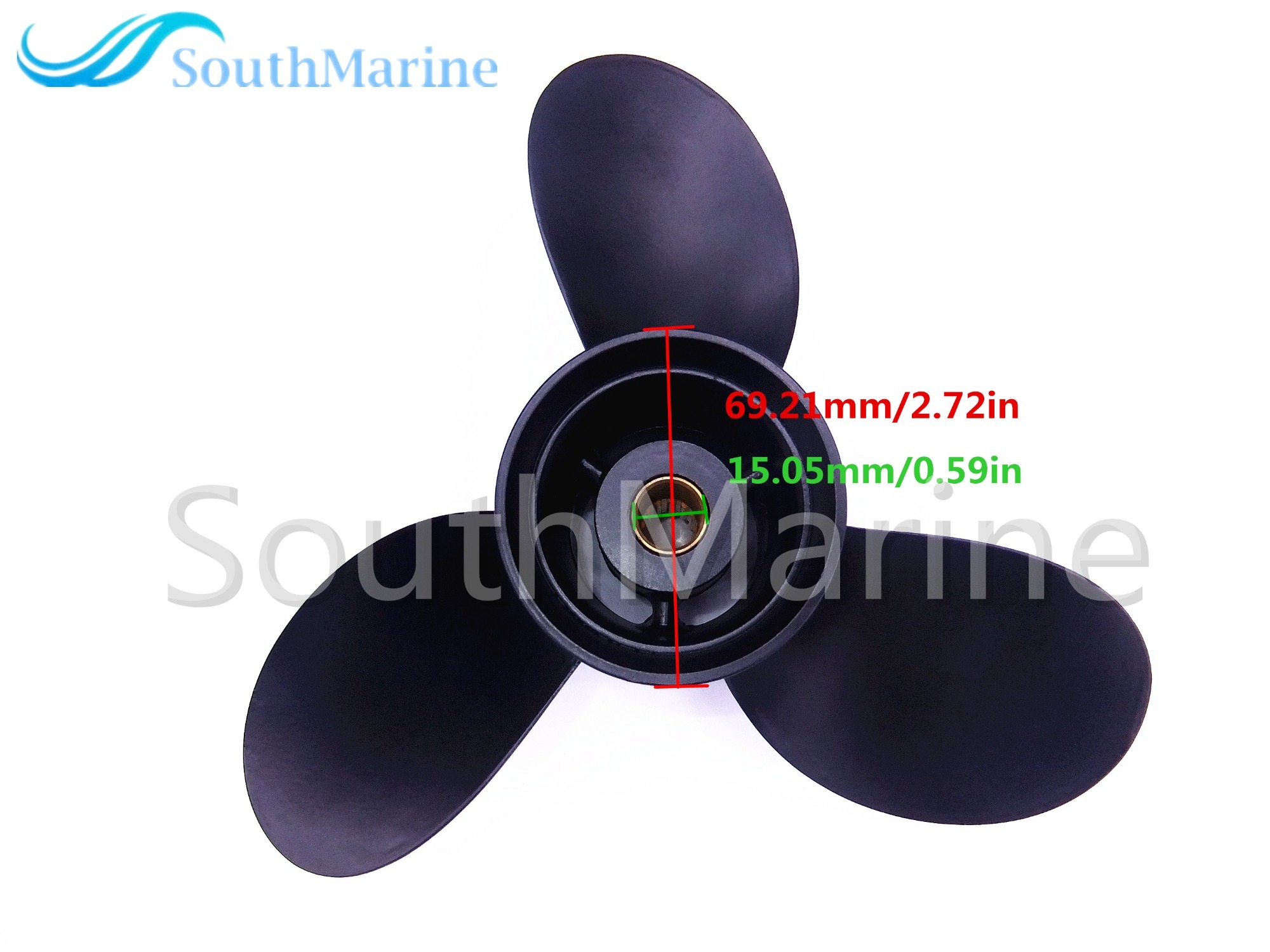 Aluminum Alloy Propeller 8.9x8.3 for Tohatsu Nissan 3B2-W64517-1 3B2W645171M 3B2-B64517-0 3B2B645170M 8HP for Mercury 48-895183A10
