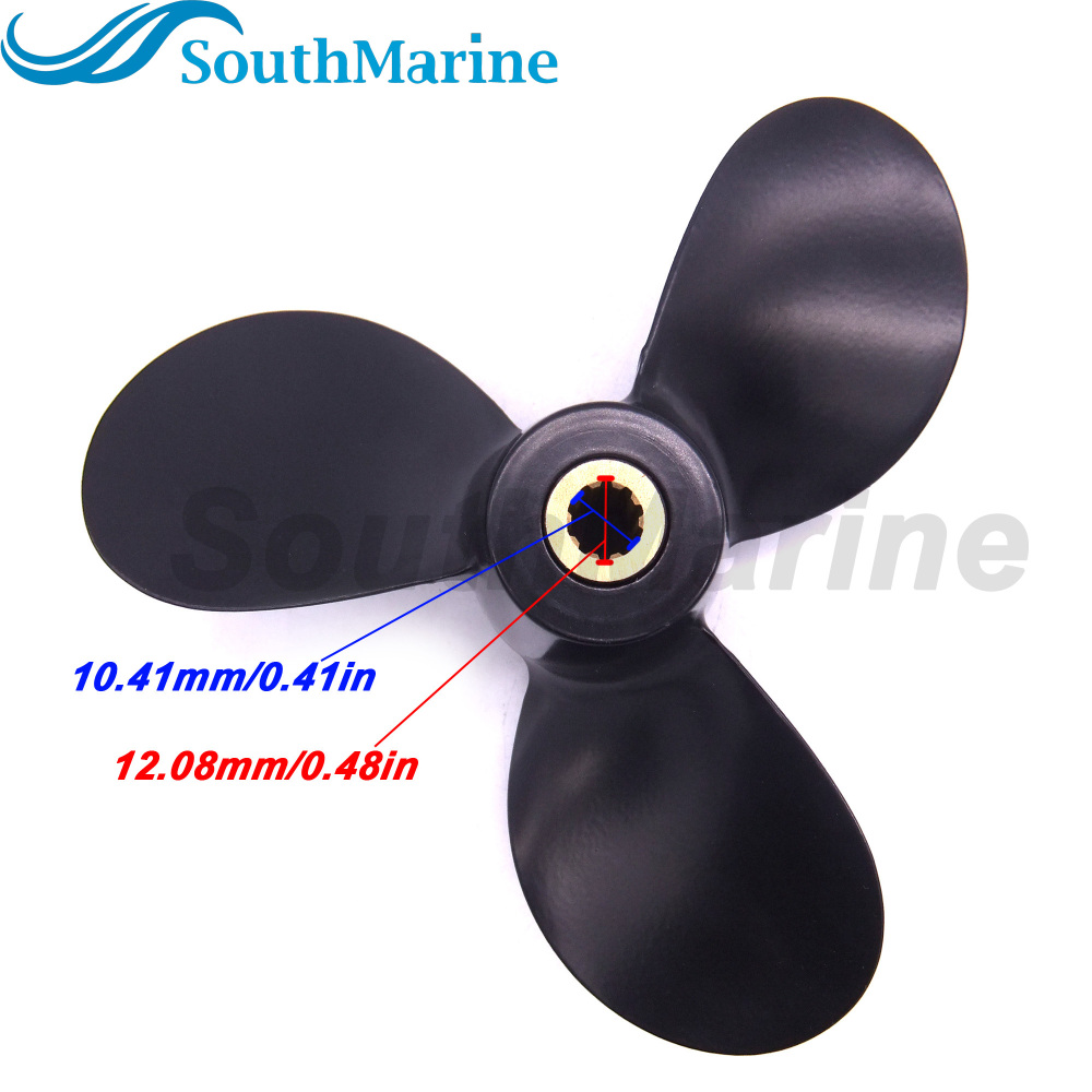 Boat Motor 58111-98651-019 Aluminum Alloy Propeller 7 1/2x7 7.5x7 for Suzuki DF4 Outboard Engine