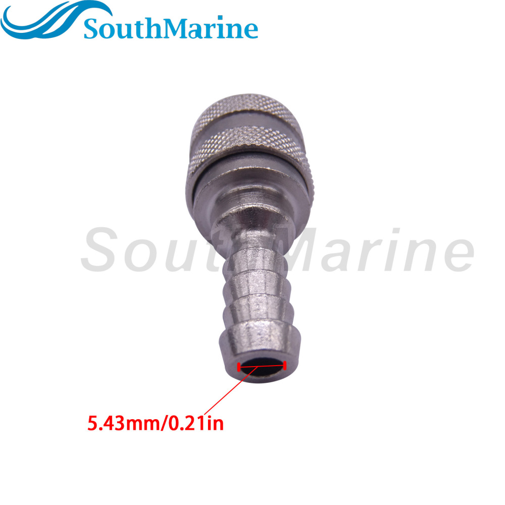 Boat Motor 65750-95500 Female Fuel Line Connector (Tank End) for Suzuki Outboard Engine, fits 5/16’’/8mm Hose, 13mm Connector