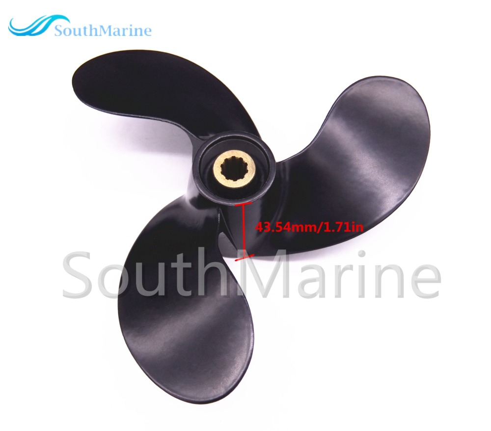 Aluminum Alloy Propeller 58110-97JA0-019 for Suzuki 2.5hp DF2.5 Outboard Motors A520 7 1/2x6