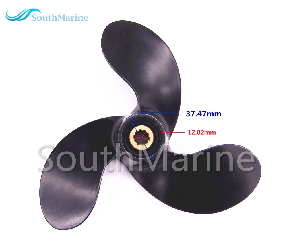 Aluminum Alloy Propeller 58110-97JA0-019 for Suzuki 2.5hp DF2.5 Outboard Motors A520 7 1/2x6