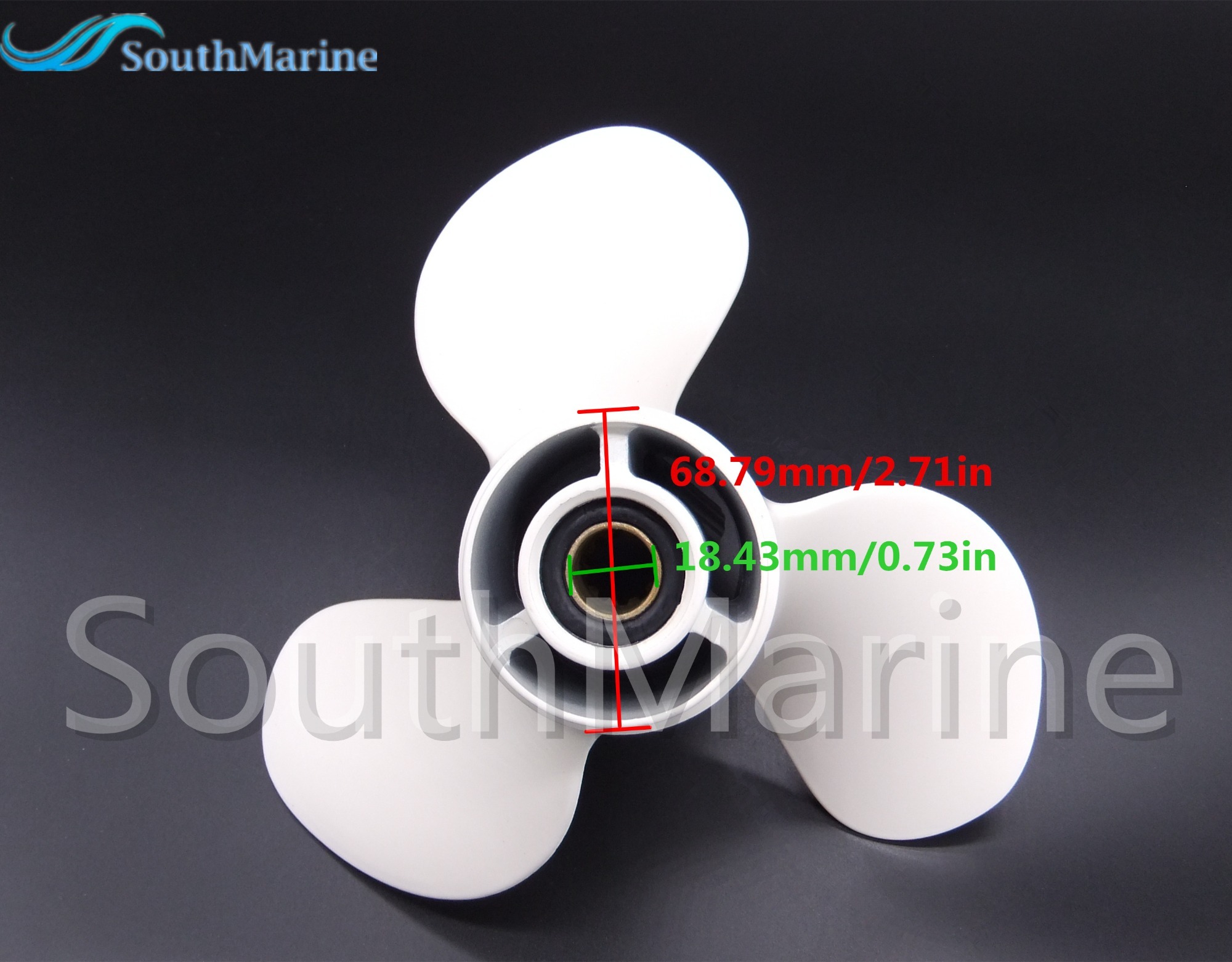 Aluminum Propeller Alloy  9 7/8x13-F for Yamaha 20HP 25HP 30HP Outboard Motor 664-45949-02-00 664-45949-02-EL 9.875x13