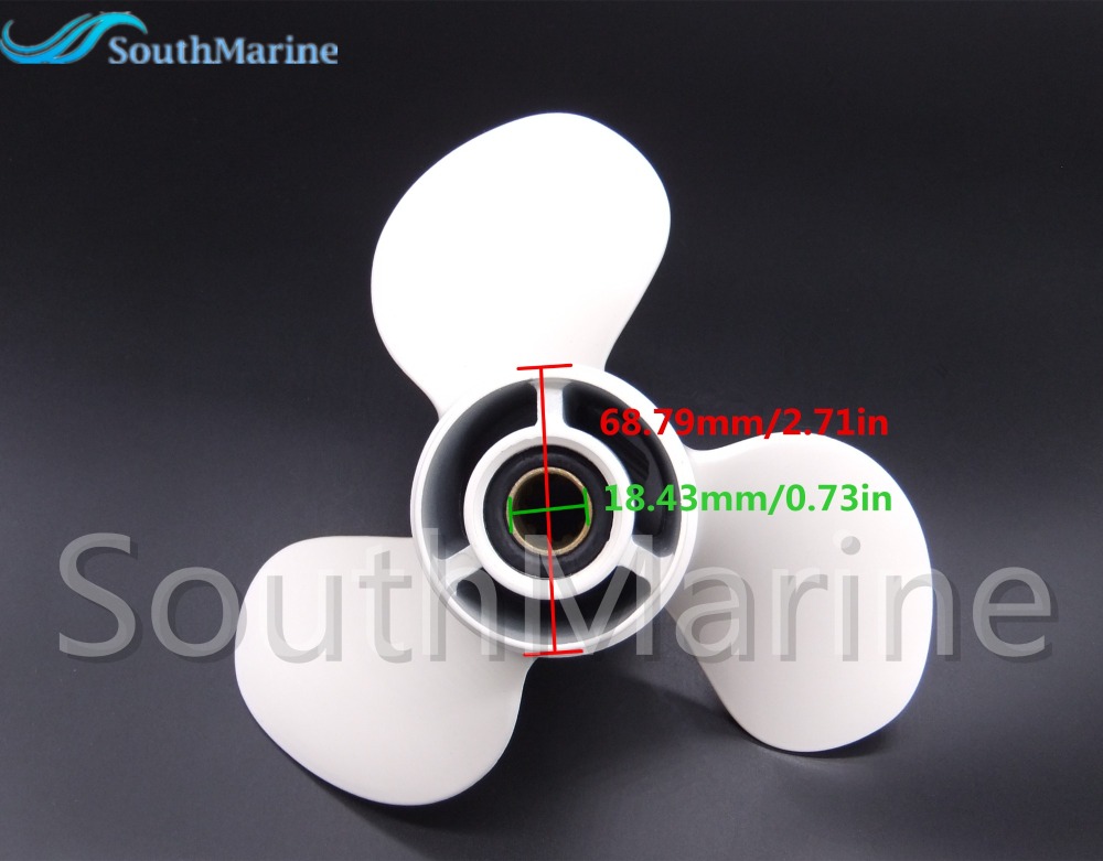 Aluminum Propeller Alloy  9 7/8x13-F for Yamaha 20HP 25HP 30HP Outboard Motor 664-45949-02-00 664-45949-02-EL 9.875x13