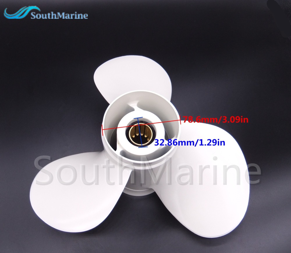Boat Engine Aluminum Alloy Propeller 11 1/8x13-G for Yamaha 40HP 50HP 55HP Outboard Motors 69W-45945-00-00 11.125x13