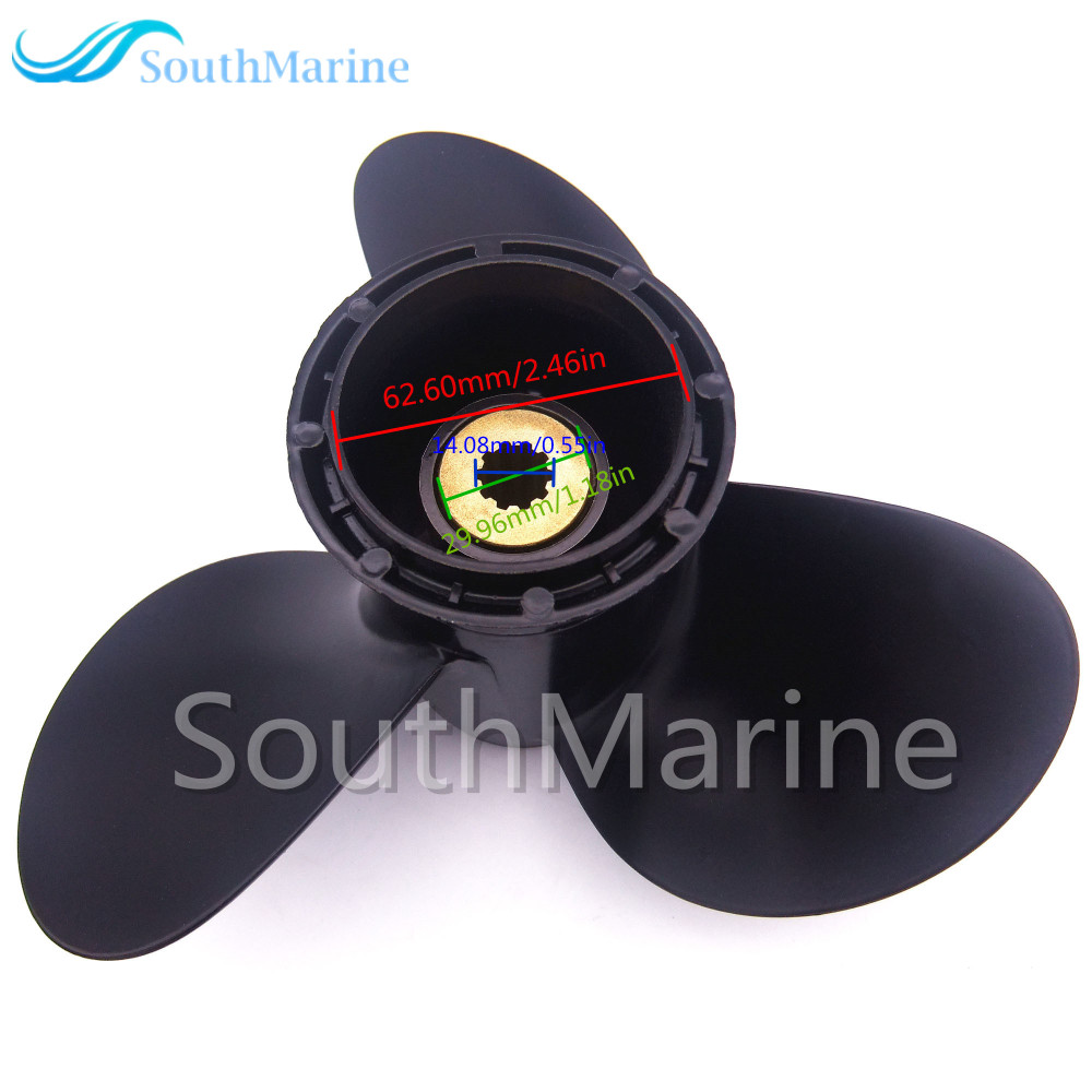 Aluminum Alloy Propeller 9 1/4x11 for Suzuki 9.9HP 15HP Outboard Motor 9 1/4 X 11