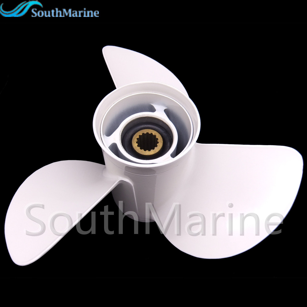 Boat Motor Aluminum Propeller 13 1/4x17-K for Yamaha 60HP 70HP 75HP 80HP 85HP 90HP 115/130HP Outboard Engine 6E5-45945-01-00,6E5-45945-01-EL 13.25x17