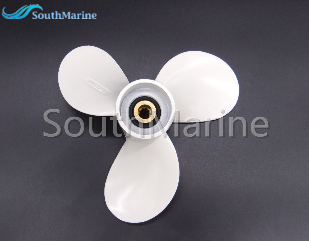 Aluminum Alloy Propeller 6E0-45943-00/01-EL 7 1/2X7-BA for Yamaha 4hp 5hp 6hp F5A F6C Outboard Motor 7.5x7 6E0-45943-01-00