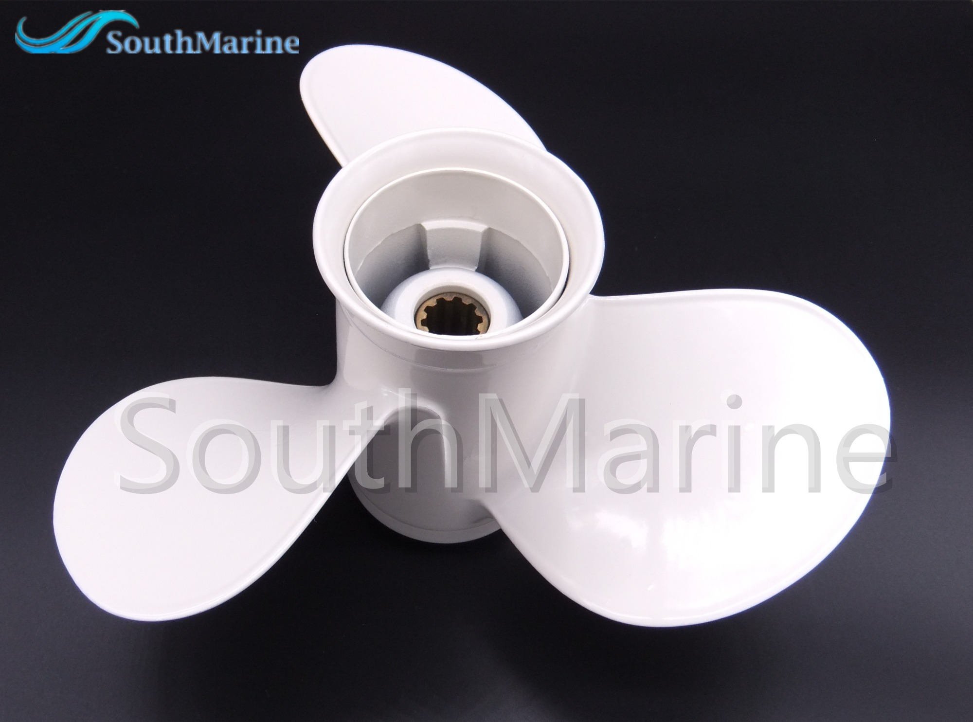 Aluminum Propeller Alloy 9 7/8x10 1/2 F 664-45945-00-EL for Yamaha 20HP 25HP 30HP Outboard Engine 9.875x10.5