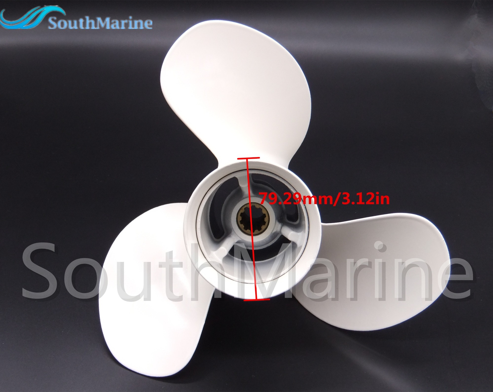 Aluminum Propeller Alloy  9 7/8x13-F for Yamaha 20HP 25HP 30HP Outboard Motor 664-45949-02-00 664-45949-02-EL 9.875x13