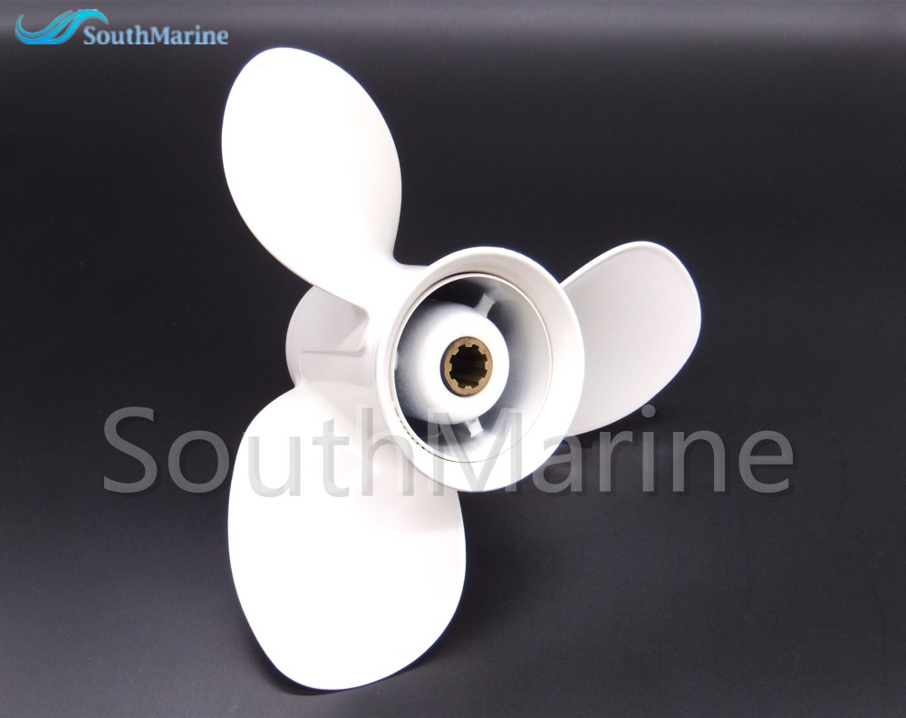 Aluminum Alloy Propeller 9 1/4x11-J for Yamaha 9.9HP 15HP Outboard Motor 63V-45943-10-00 9.25x11