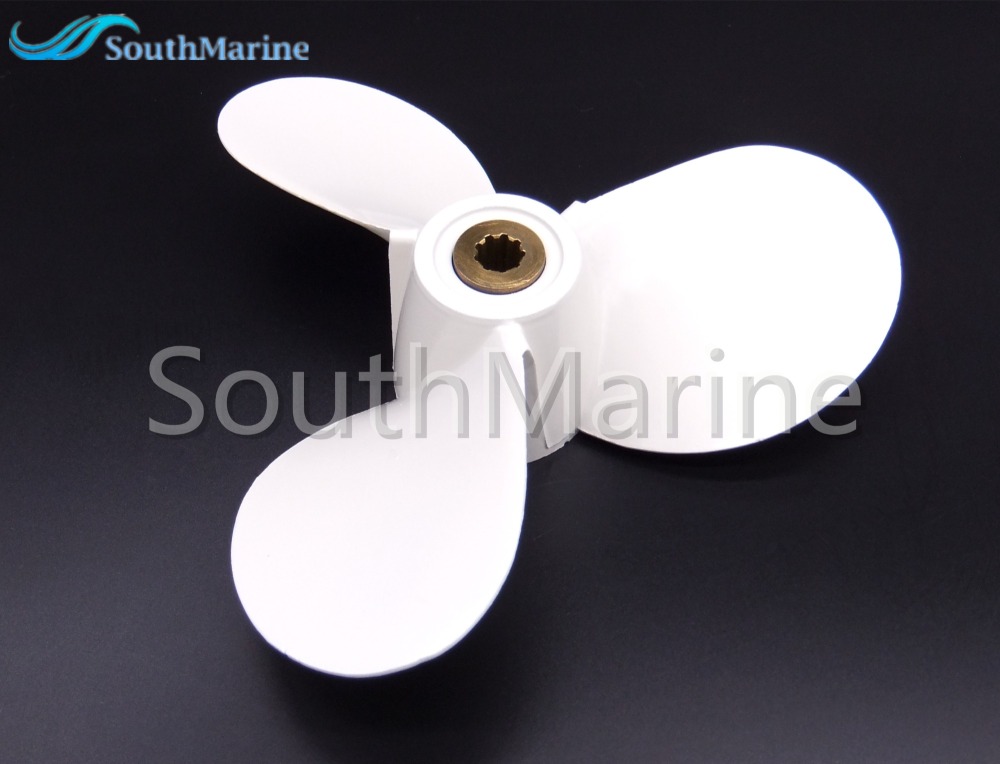 Aluminum Alloy Propeller 6E0-45943-00/01-EL 7 1/2X7-BA for Yamaha 4hp 5hp 6hp F5A F6C Outboard Motor 7.5x7 6E0-45943-01-00
