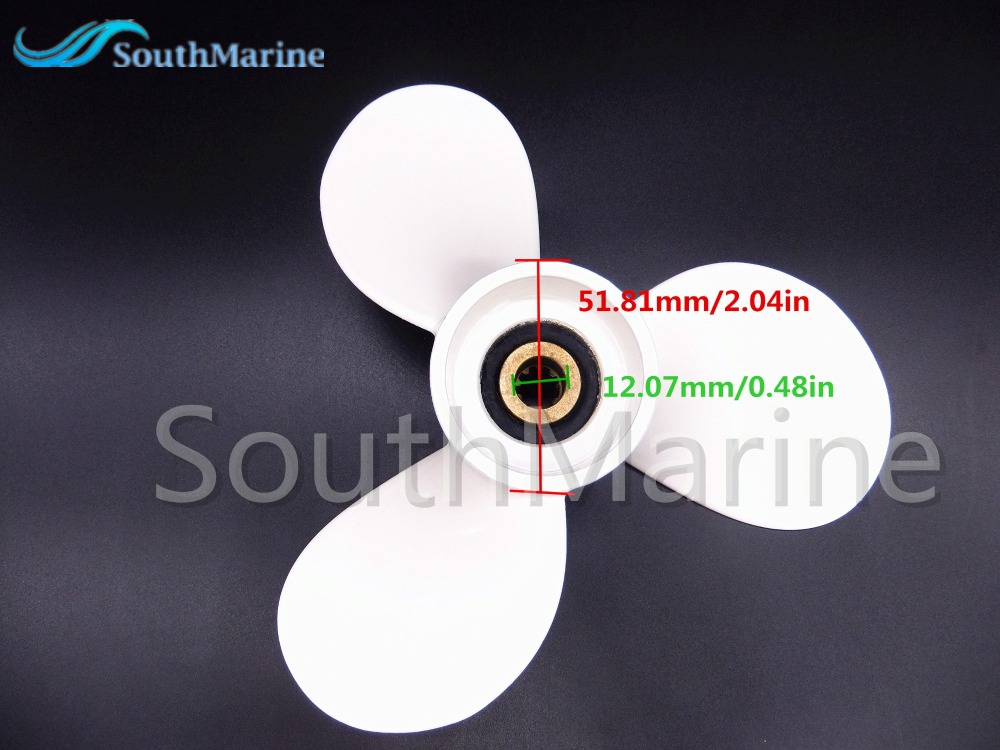Aluminum Alloy Propeller 7 1/2x8-BA for Yamaha 4hp 5hp 6hp 4A 4M 5M 5C F4 F6L F6S F5A F6C Outboard Motors 6E0-45941-01-00 7.5x8