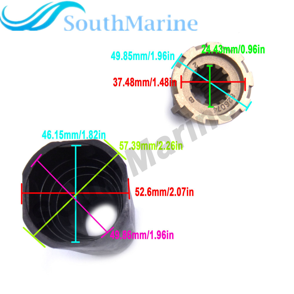 835257Q1 Flo-Torq II Hub Kit for Mercruiser/Alpha/Bravo/Mercury 135-300HP Outboard Engine Propeller