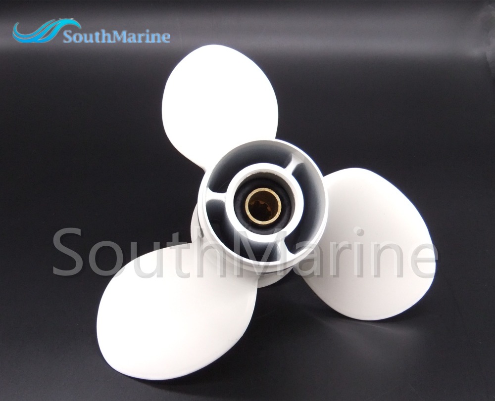 Boat Engine Aluminum Alloy Propeller 9 1/4x10-J for Yamaha 9.9HP 15HP Outboard Motor 63V-45952-10-00 9.25x10