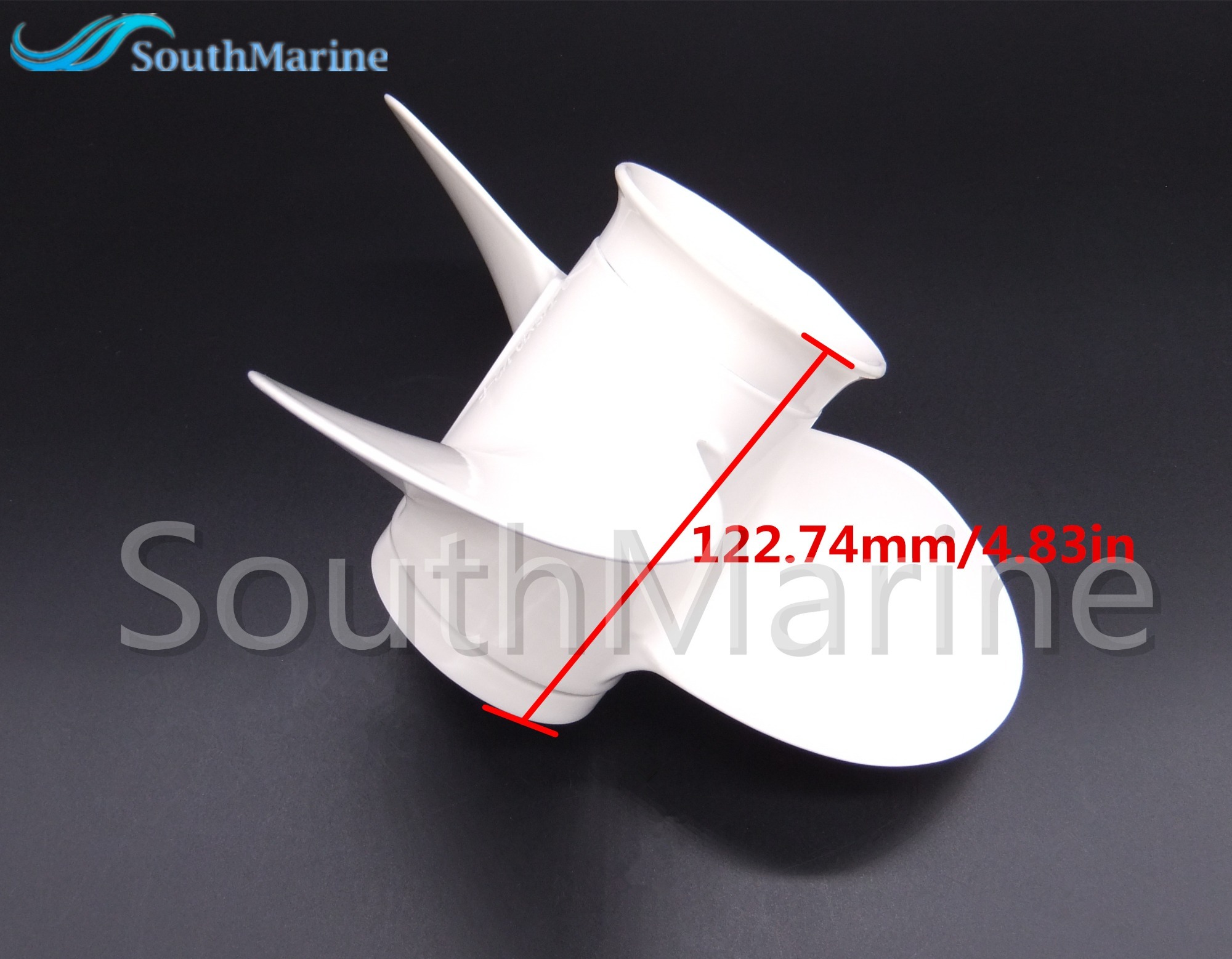 Aluminum Propeller Alloy 9 7/8x10 1/2 F 664-45945-00-EL for Yamaha 20HP 25HP 30HP Outboard Engine 9.875x10.5