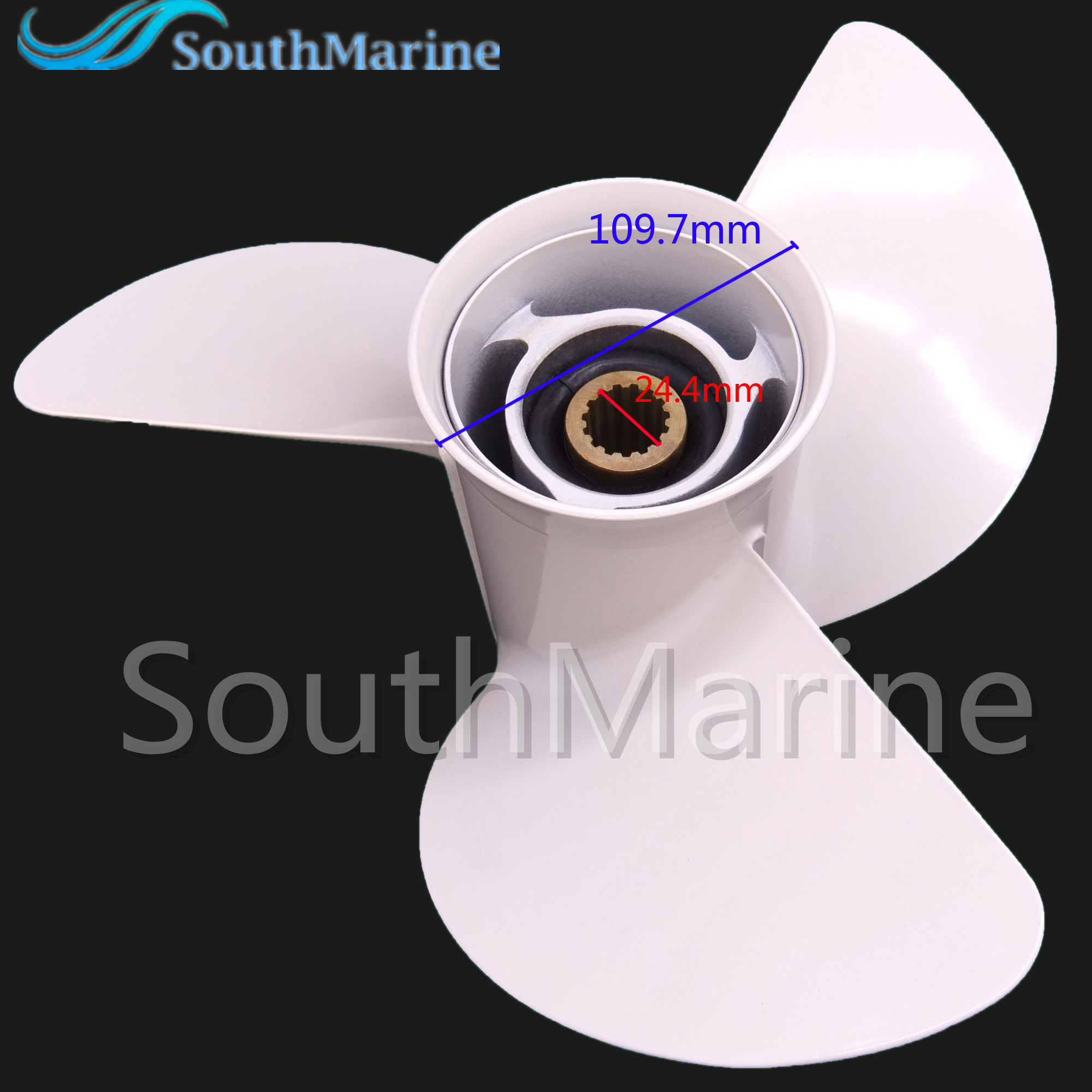 Boat Motor Aluminum Alloy Propeller 6E5-45947-00-EL 13 1/2x15-K for Yamaha 60HP 70HP 75HP 80HP 85HP 90HP 115HP 130HP Outboard